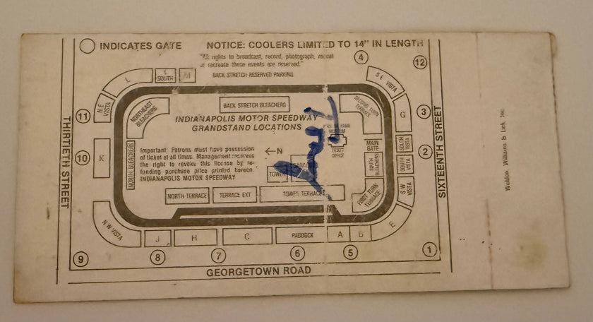 1988 Indianapolis 500, May 29, 1988, Crease