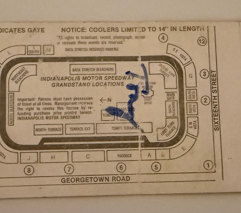 1988 Indianapolis 500, May 29, 1988, Crease