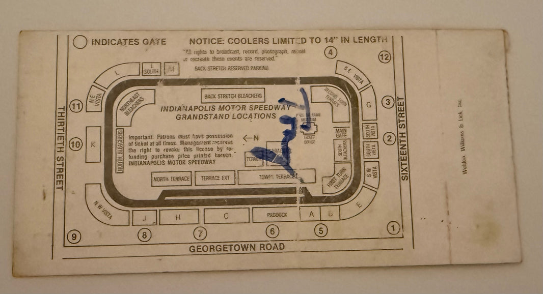 1988 Indianapolis 500, May 29, 1988, Crease