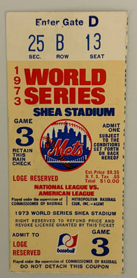 1973 World Series Game Three, Final Game Willie Mays