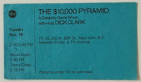 Tuesday, November 19, $10,000 Pyramid Show Taping with Host Dick Clark