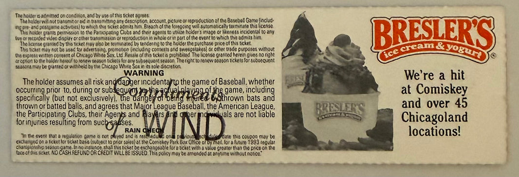 June 22, 1993, Carlton Fisk Final Game