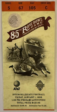 January 1, 1999, Rose Bowl Game, Wisconsin versus UCLA (C)