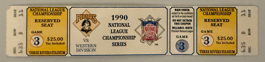 1990 NLCS Game 3, Cincinnati versus Pittsburgh