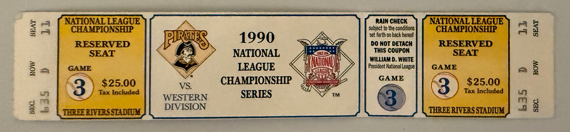1990 NLCS Game 3, Cincinnati versus Pittsburgh