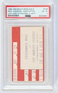 August 9, 1988, Los Angeles Dodgers, Don Sutton Final Game