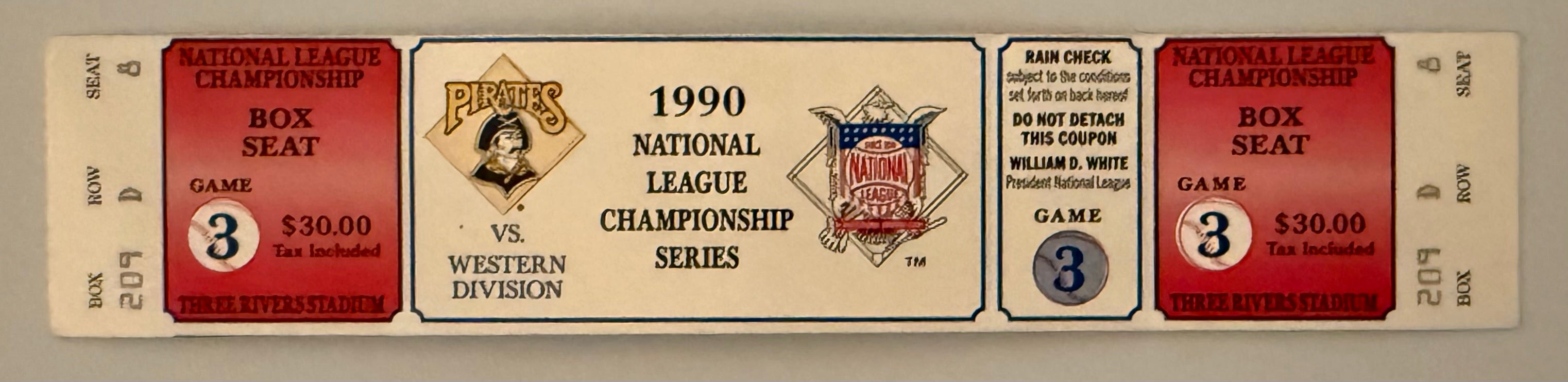 1990 NLCS Game 3, Cincinnati versus Pittsburgh