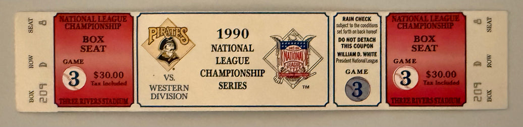 1990 NLCS Game 3, Cincinnati versus Pittsburgh