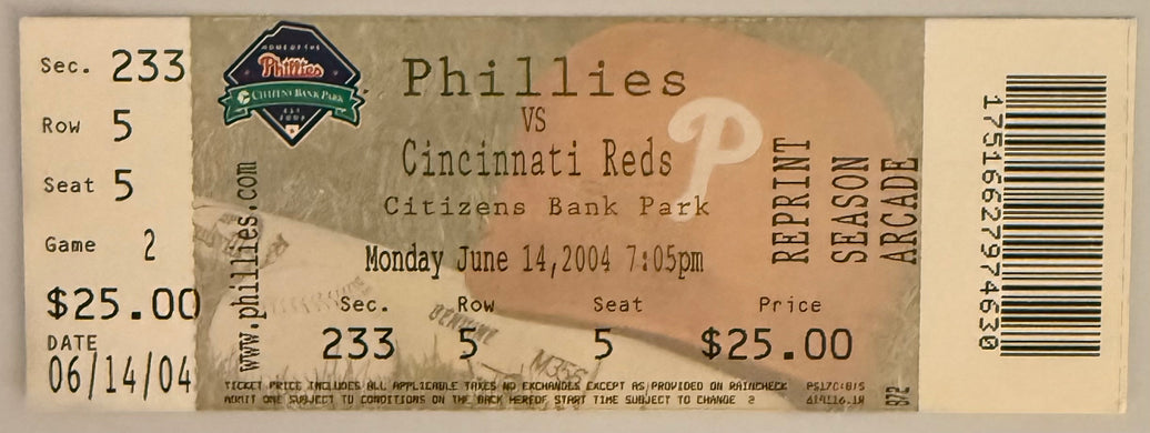 June 14, 2004, Jim Thome, 500 Home Run