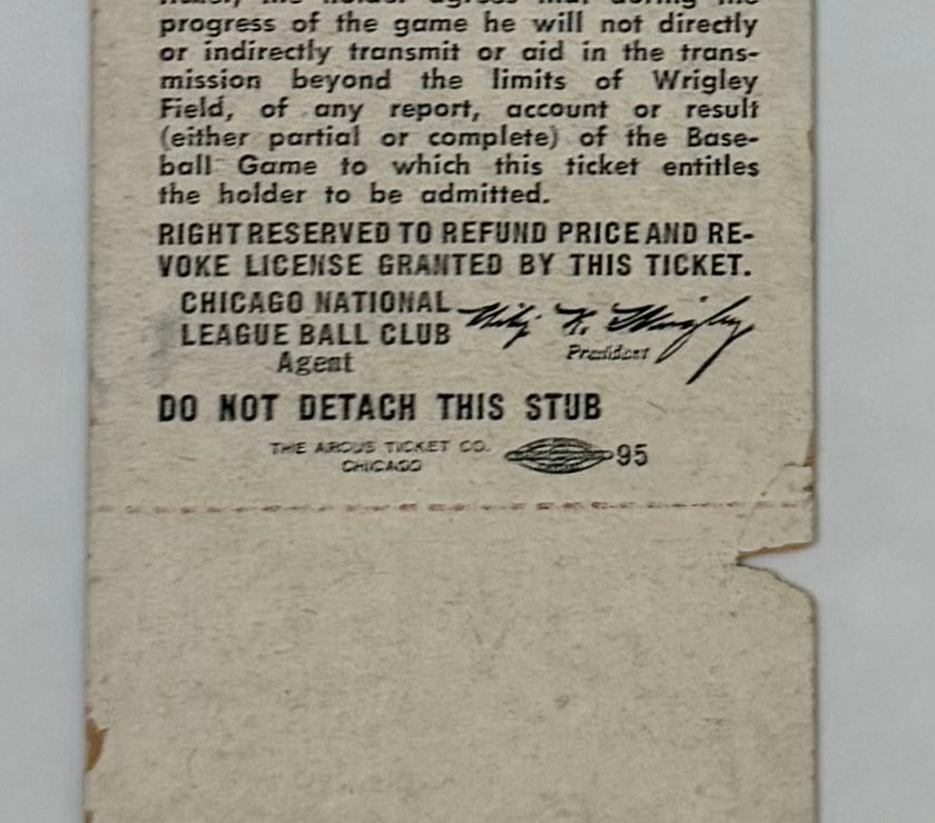 1947 All Star Game at Wrigley Field, July 8, 1947, American League Wins 2-1