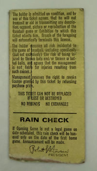 1974 Cincinnati Reds Opening Day Game, Hank Aaron ties Babe Ruth's Home Run Record.  Also, Marty Brennaman Debut