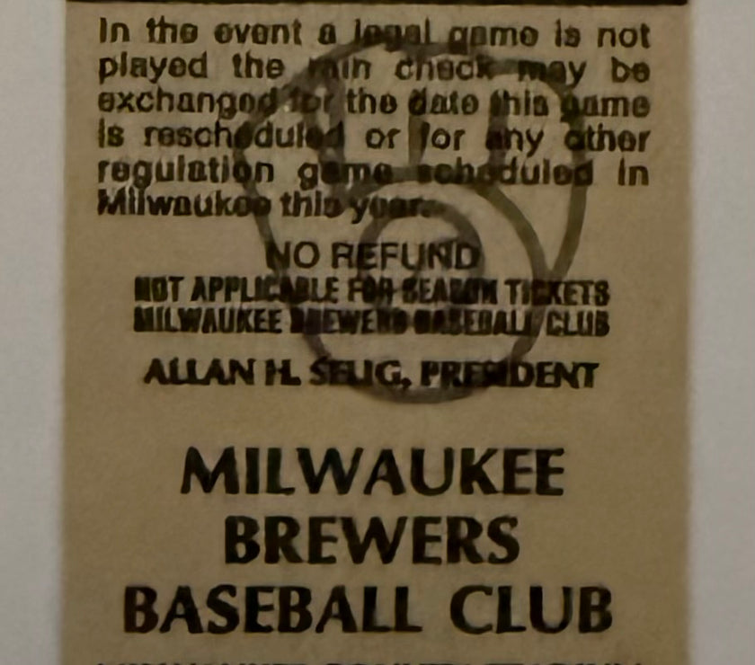 1990 Nolan Ryan Achieves Milestone 300th  Career Win Full Ticket  July 30, 1990
