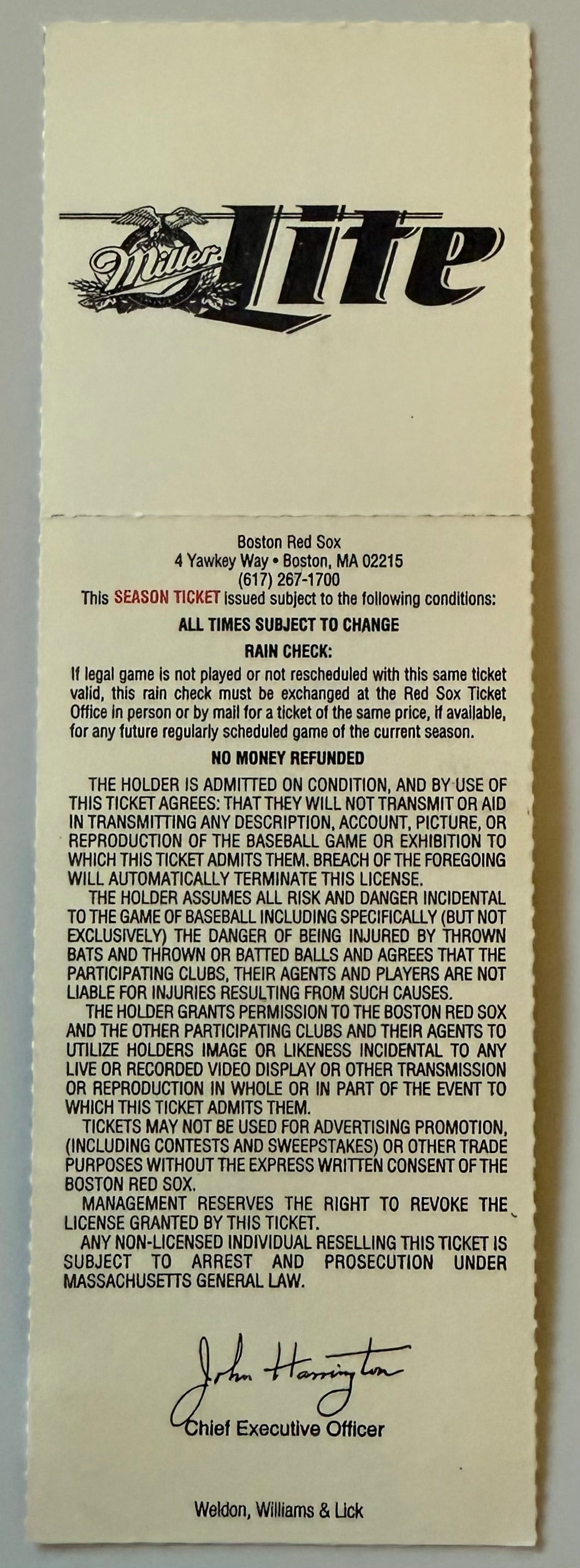 9/26/1999 Dennis Eckersley Final Regular Season Game