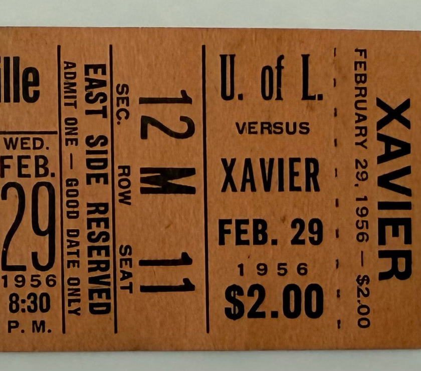 1956 Xavier versus University of Louisville, February 29, 1956