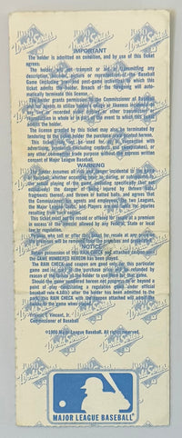 1990 World Series, Game One, Cincinnati versus Oakland (Condition)