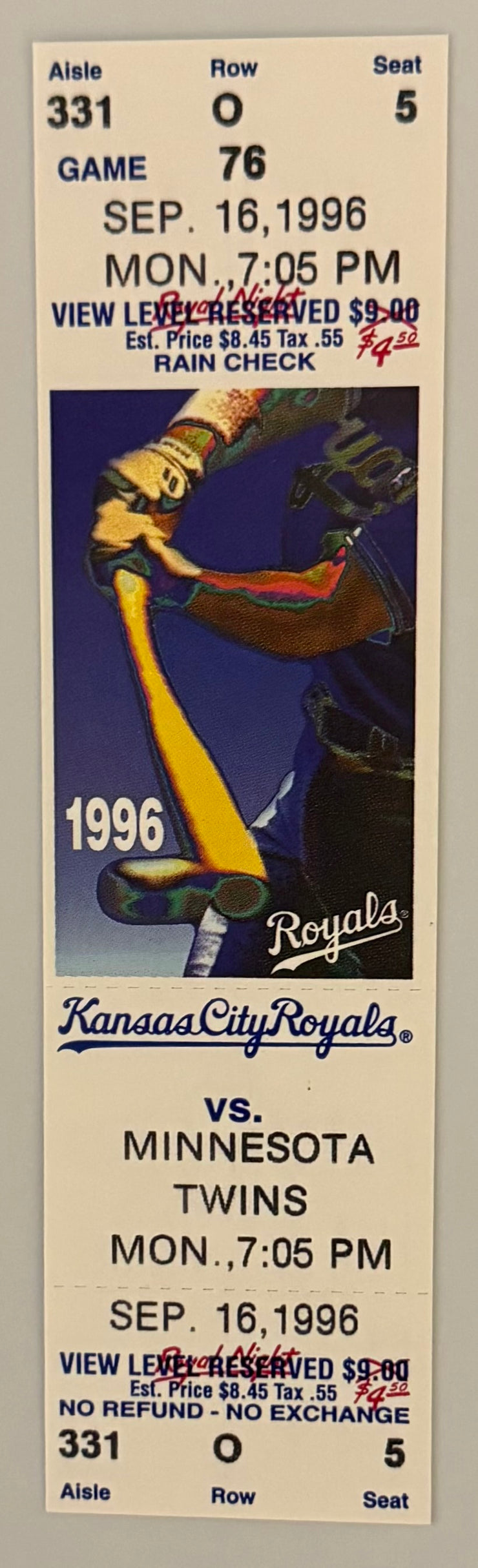 1996 Paul Molitor’s 3000th Hit, 9/16/1996