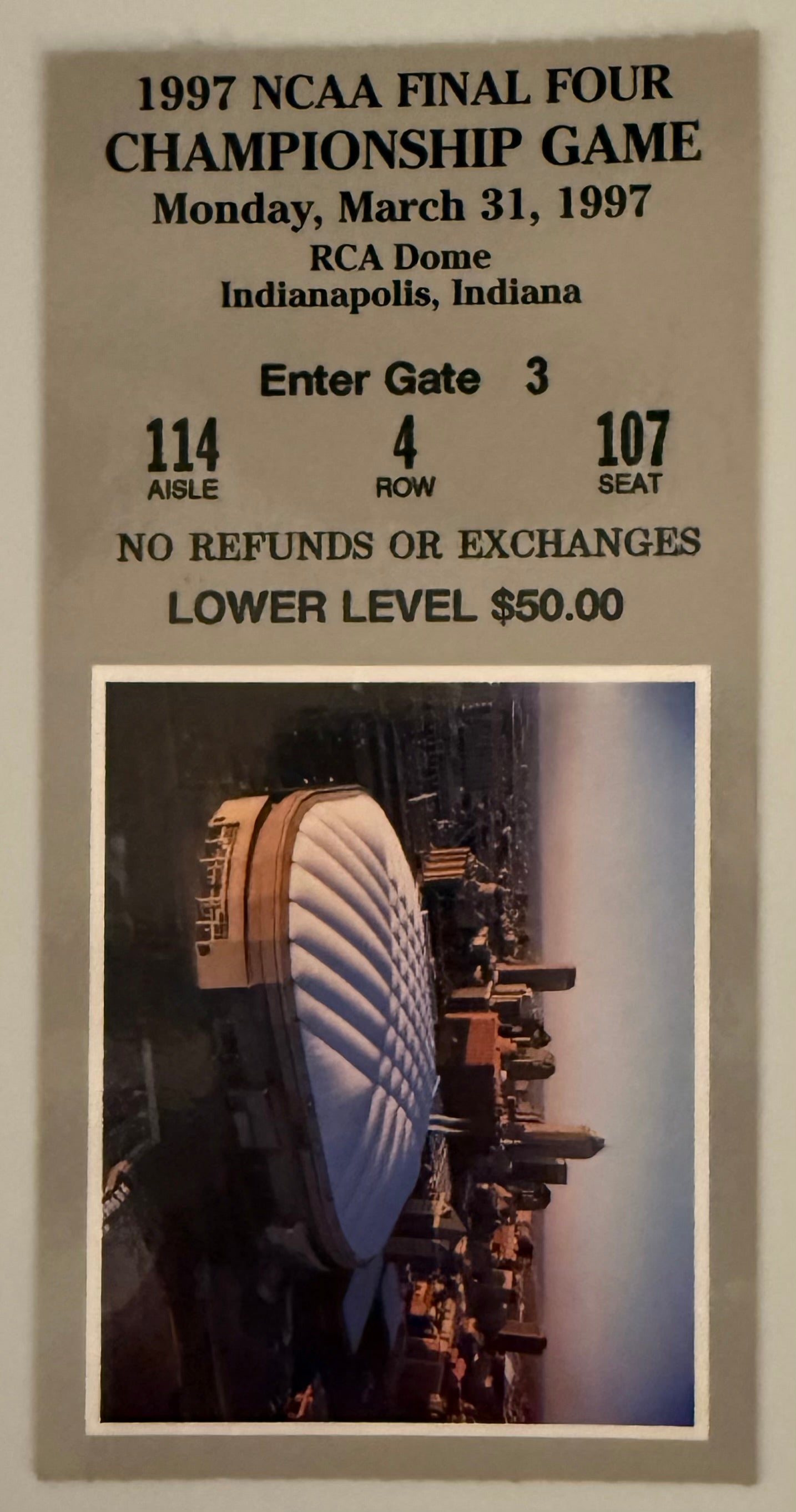 3/31/97 NCAA Final Four Championship Game, Arizona Beats Kentucky in Overtime