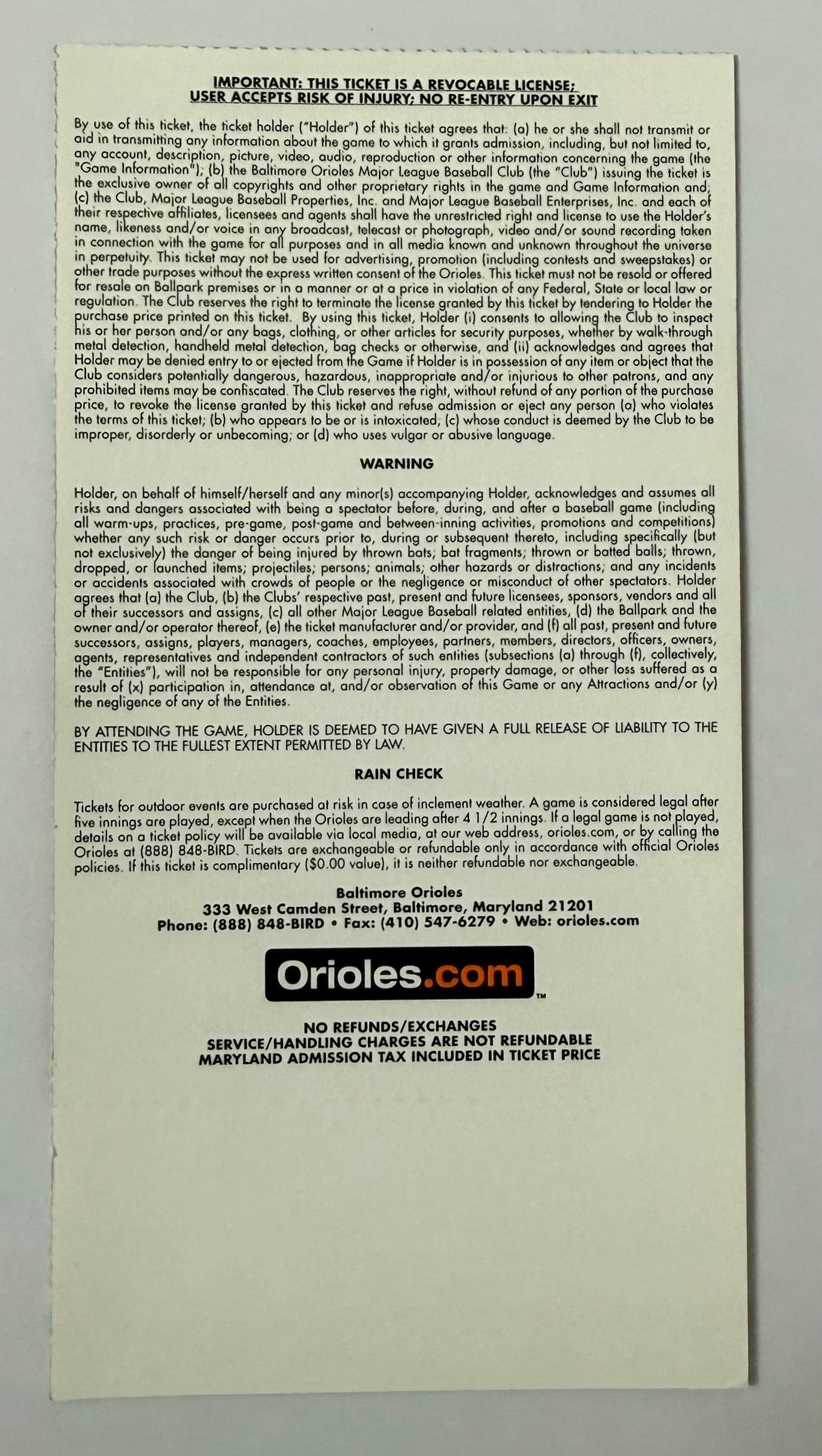 2016 Opening Day at Camden Yards Baltimore Orioles VS. Minnesota Twins, April 4, 2016
