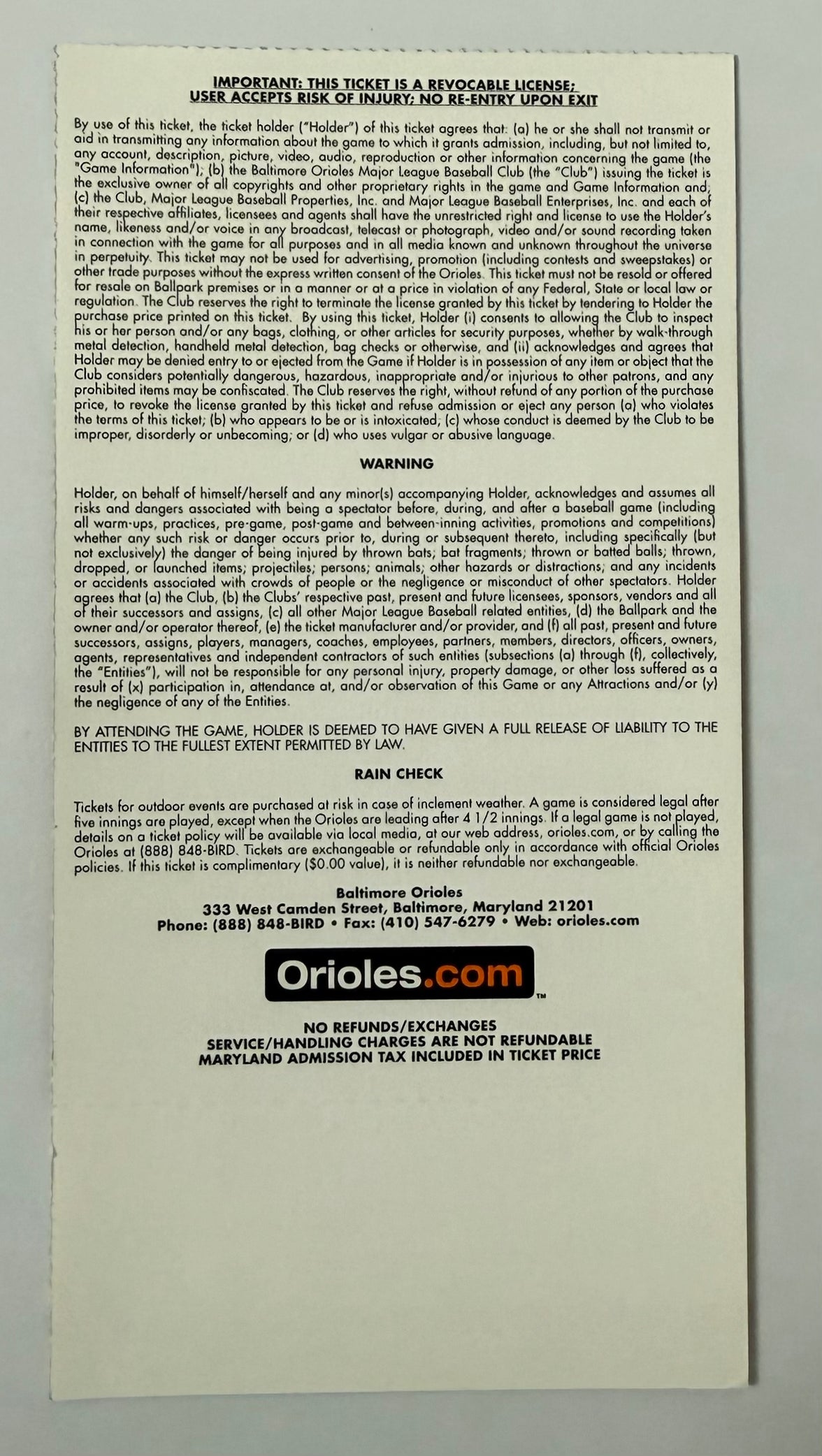2016 Opening Day at Camden Yards Baltimore Orioles VS. Minnesota Twins, April 4, 2016