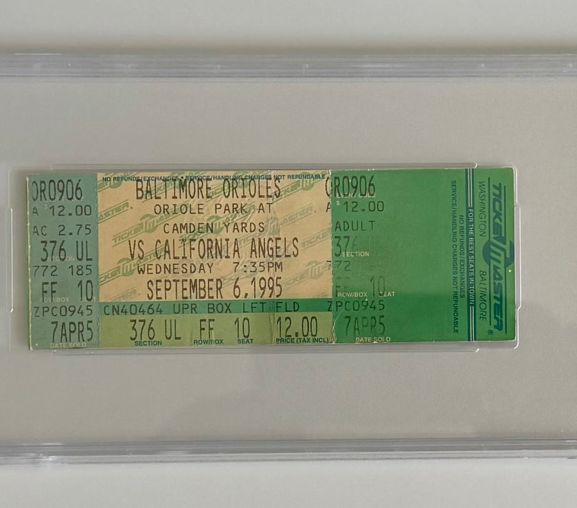1995 Baltimore 4 California 2, Cal Ripken Jr 2131 Consecutive Games, Passes Lou Gehrig, 9/6/95