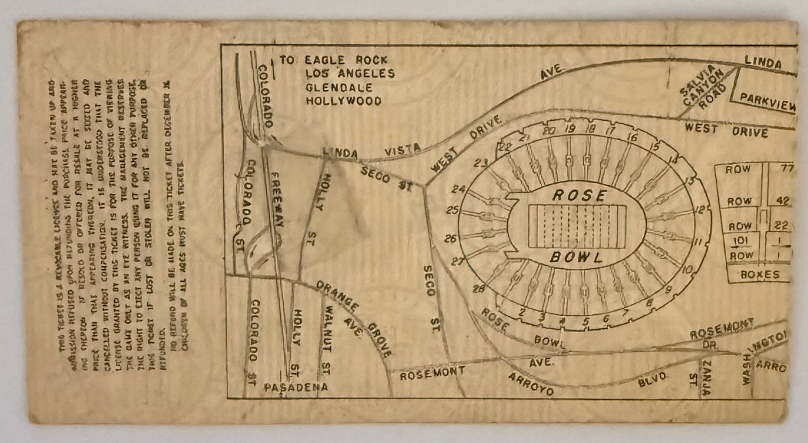 January 2, 1956, Rose Bowl Game, UCLA versus Michigan State