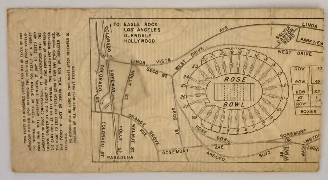January 2, 1956, Rose Bowl Game, UCLA versus Michigan State