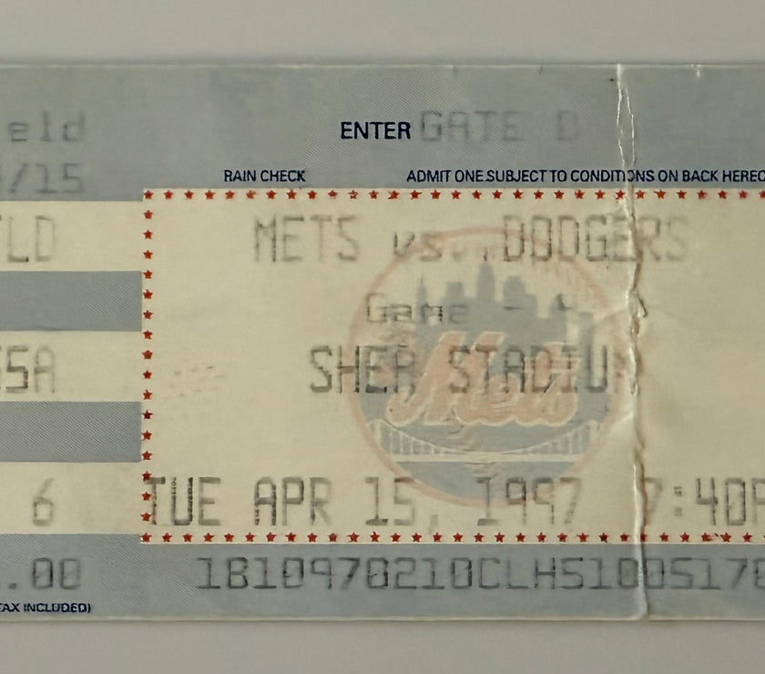1997 Mets versus Dodgers, Jackie Robinson Number 42 Retired