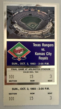 10/3/1993 Final Game George Brett