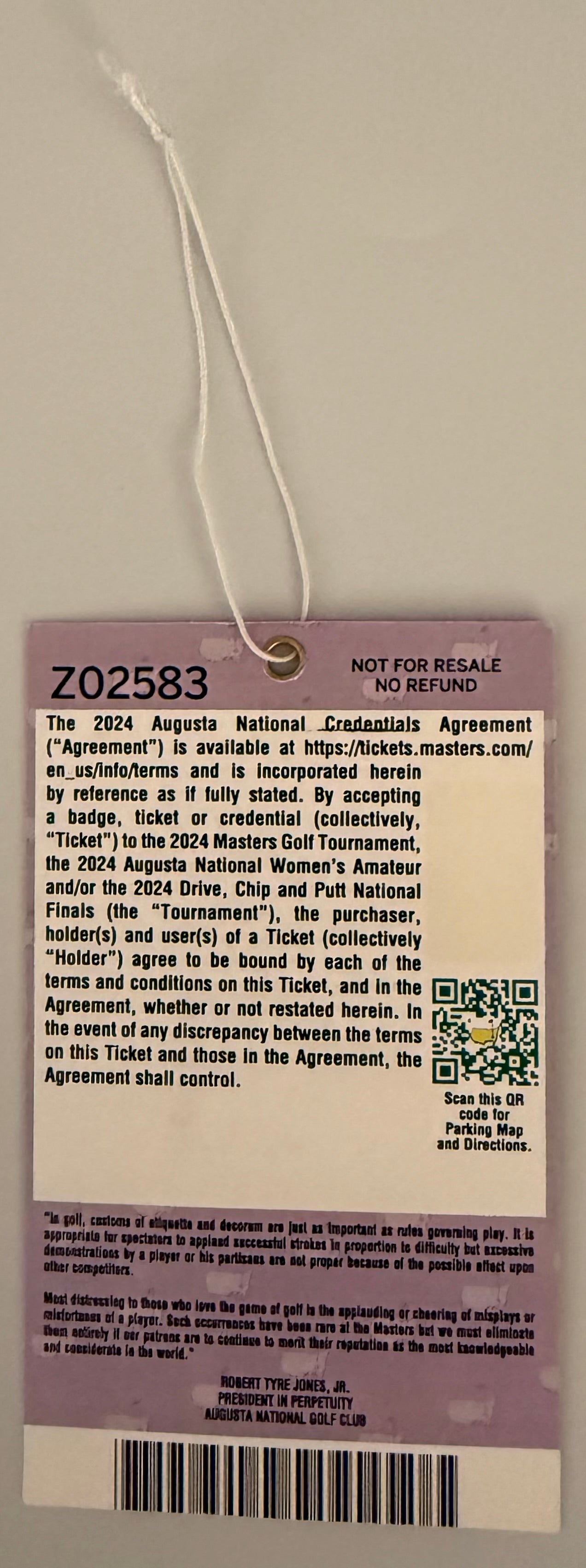 2024 Masters Badge, Partner Level
