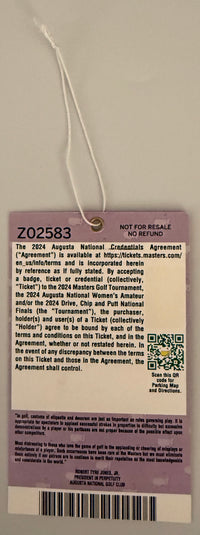 2024 Masters Badge, Partner Level