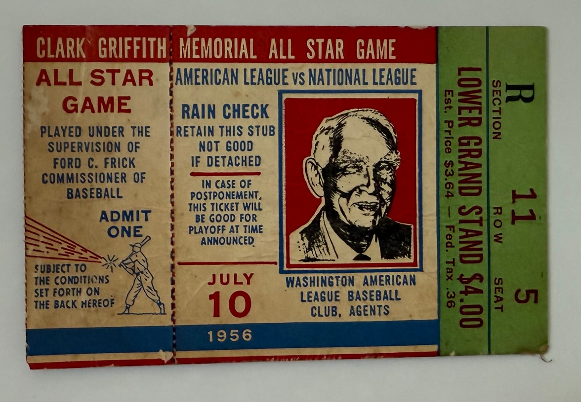 1956 - National League wins All Star Game 7-3 as Stan Musial Hits a Home Run, 7/10/56