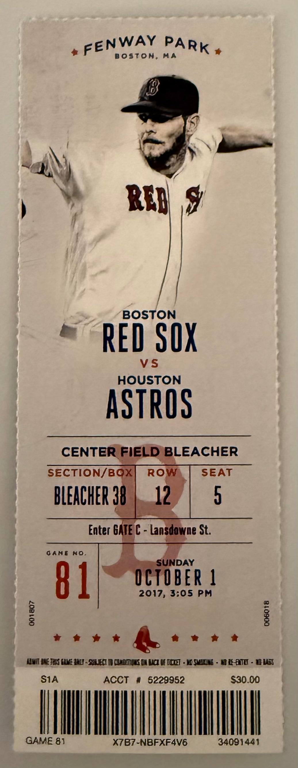 October 1, 2017, Carlos Beltran Final Regular Season Game - Final Hit