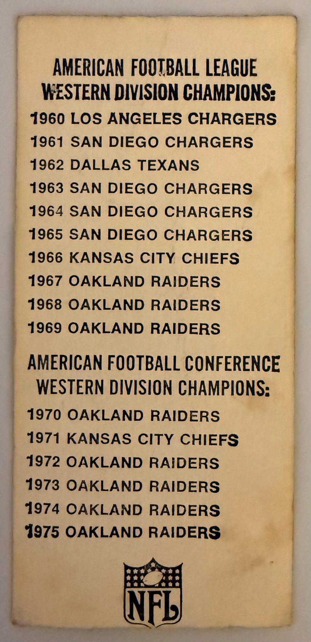 12/27/1975 Raiders Playoff Game versus Bengals, Paul Brown Final Game Coached