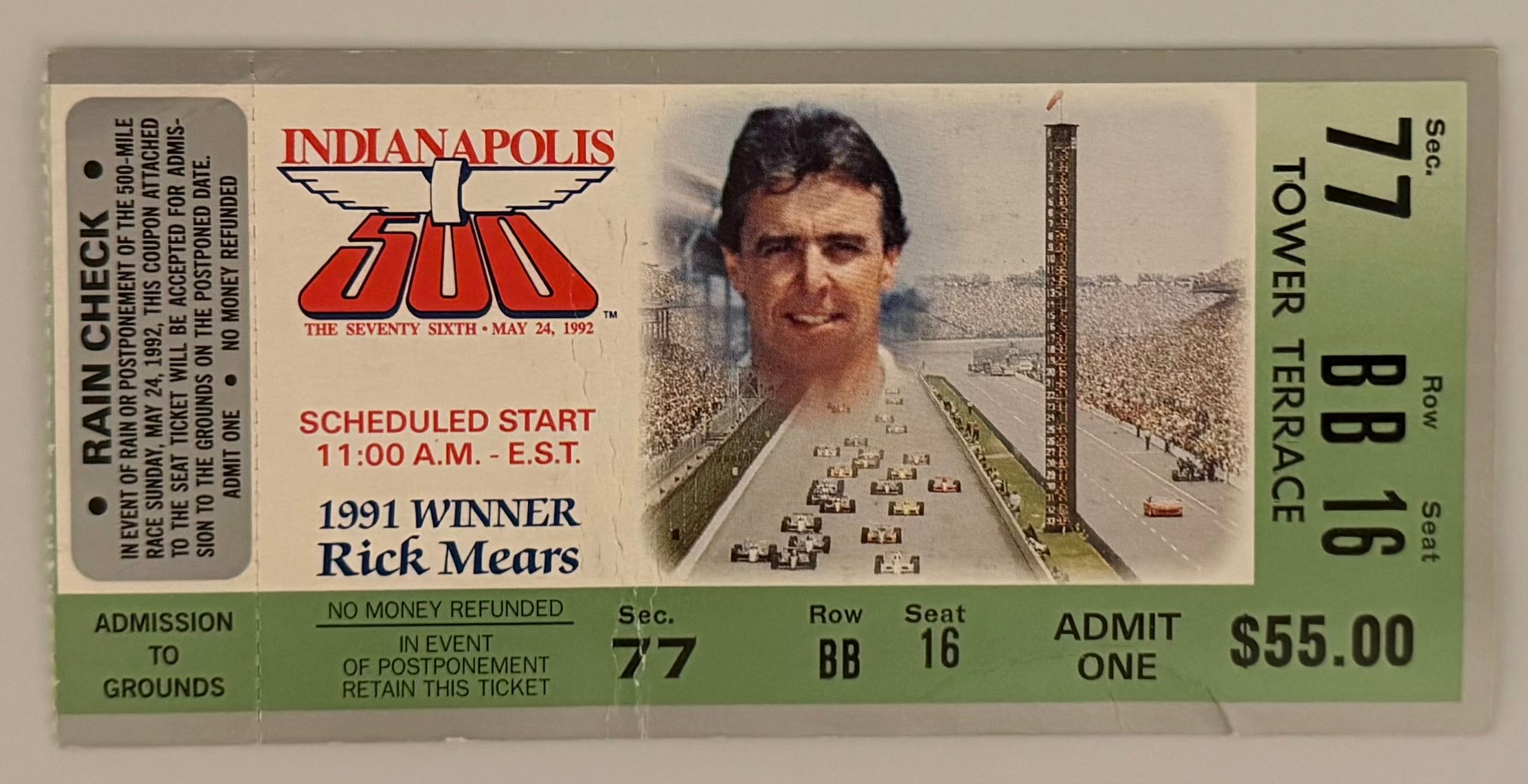 May 24, 1992, 76th Indianapolis 500