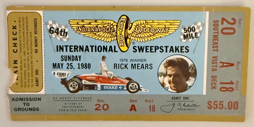 May 25, 1980, 64th Indianapolis 500