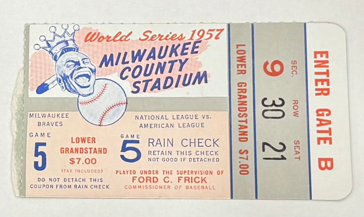 1957 World Series Game 5, Braves versus Yankees