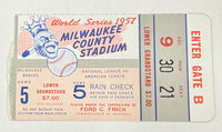 1957 World Series Game 5, Braves versus Yankees
