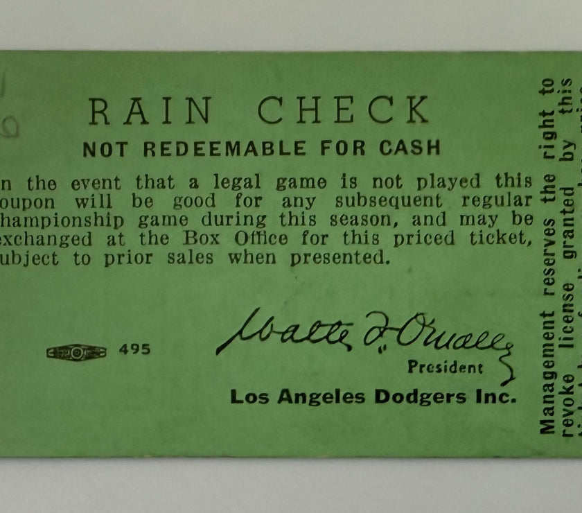 1958 - Dodgers vs Cardinals at Los Angeles Coliseum, 4/25/58, Stan Musial goes 4-4