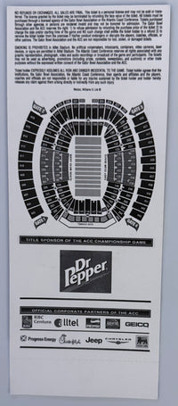 December 3, 2005, ACC Championship Game, VA Tech versus Florida State