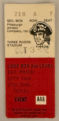 October 3, 1982, Willie Stargell Final Game, MK