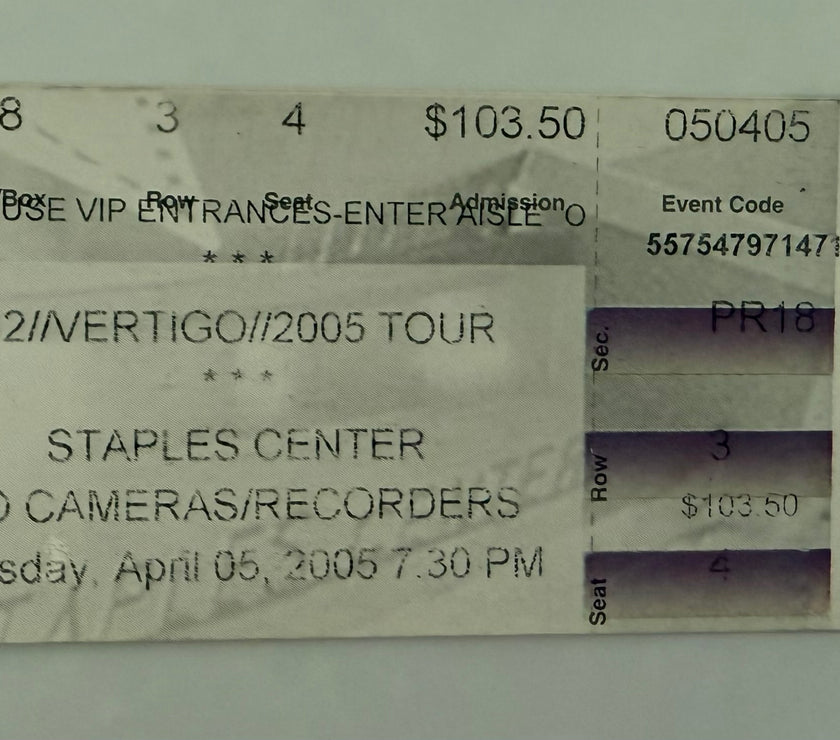 U2 at the Staples Center, April 5, 2005