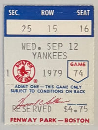 Carl Yastrzemski 3000 Hit - 9/12/1979