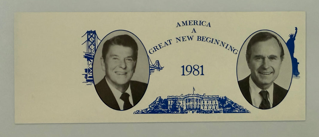 1981 First Inauguration of Ronald Regan and George Bush, January 20, 1981