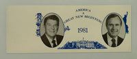 1981 First Inauguration of Ronald Regan and George Bush, January 20, 1981