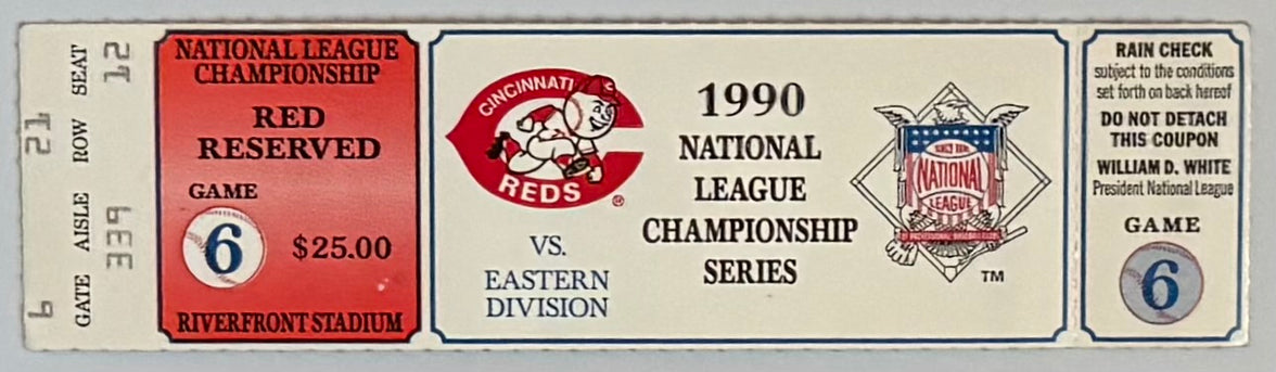 1990 NLCS Game Six, Cincinnati