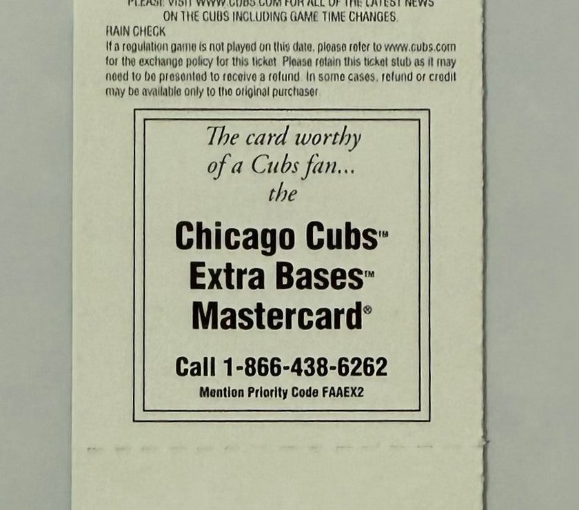 2009 Chicago Cubs versus Colorado Rockies Opening Day at Wrigley Field, April 13, 2009