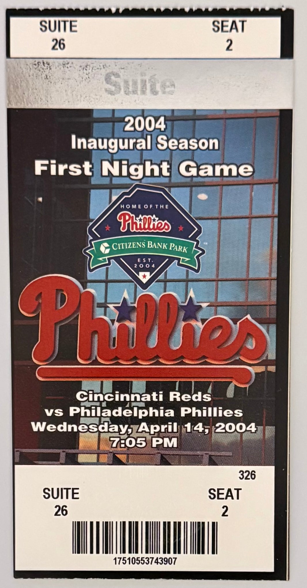 April 14, 2004, First Night Game at Citizens Bank Park - PPD