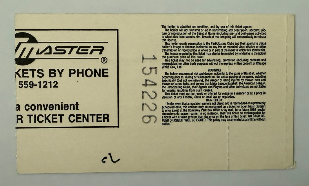 1988 First Time Lights Come on at Wrigley August 8, 1988, Game Rained Out