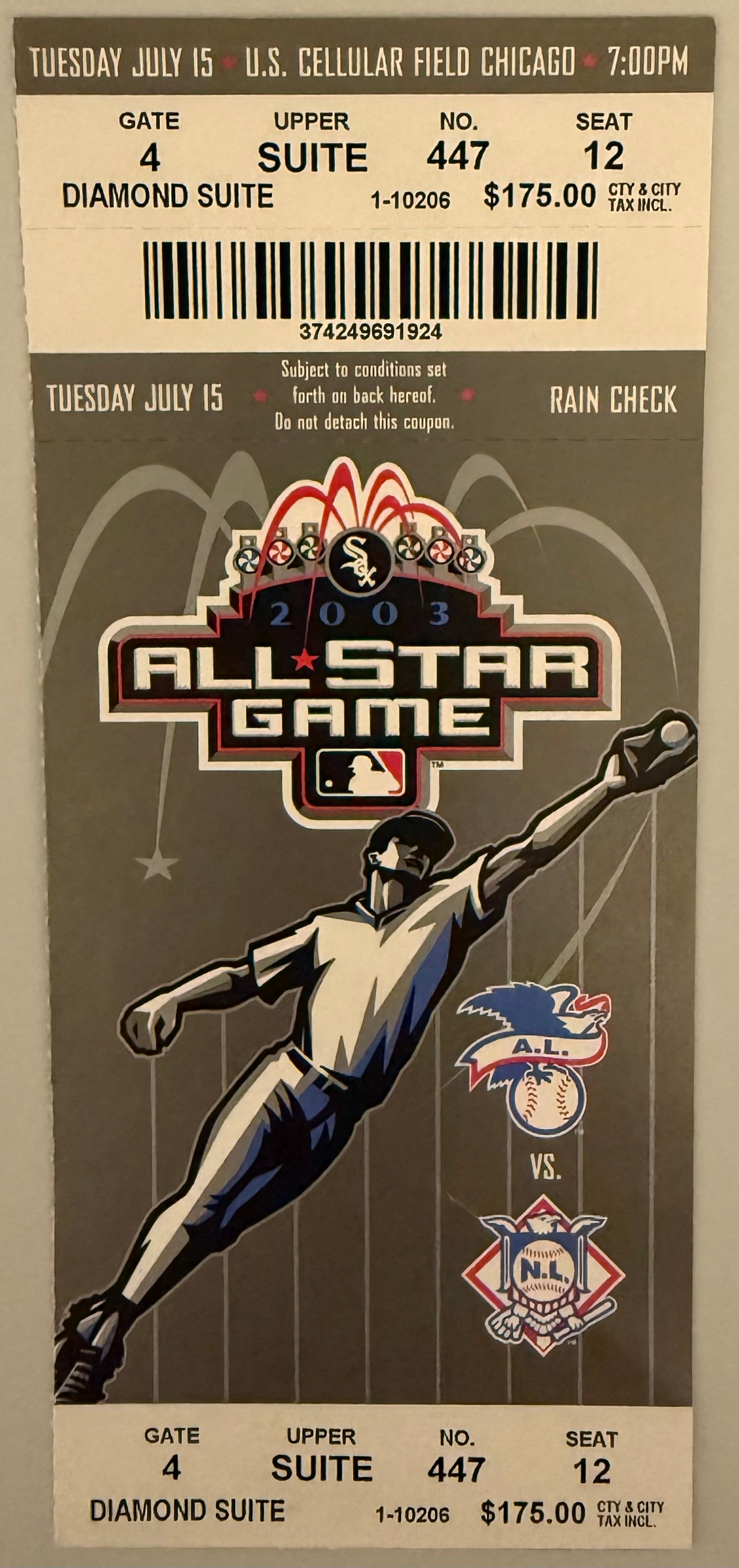 July 15, 2003, MLB All-Star Game, Chicago AL