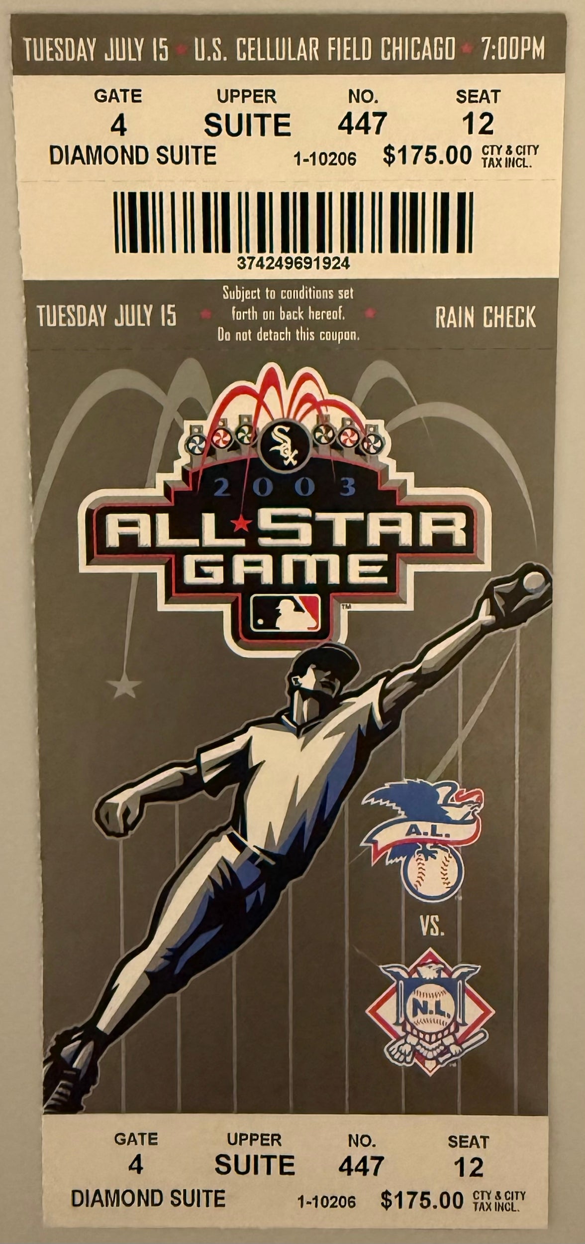 July 15, 2003, MLB All-Star Game, Chicago AL